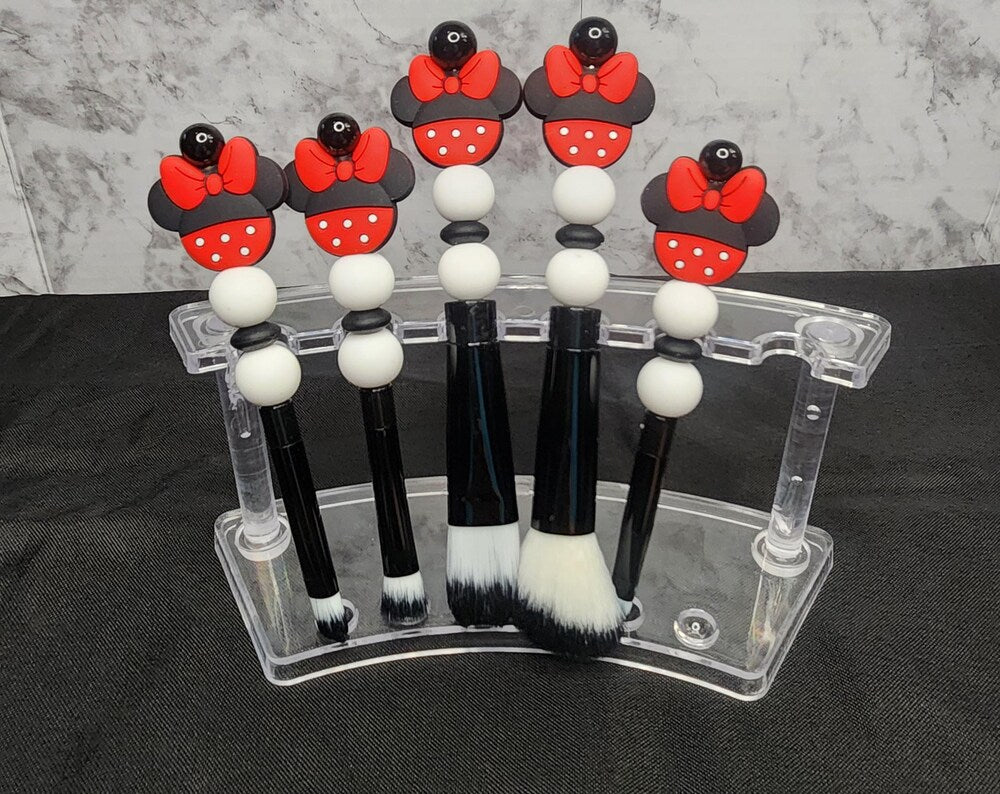 Beaded Makeup Brush Set