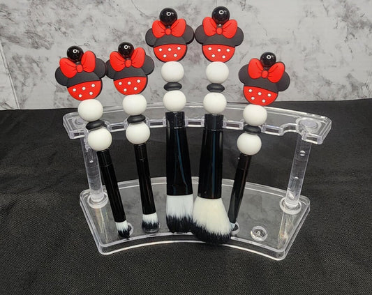 Beaded Makeup Brush Set