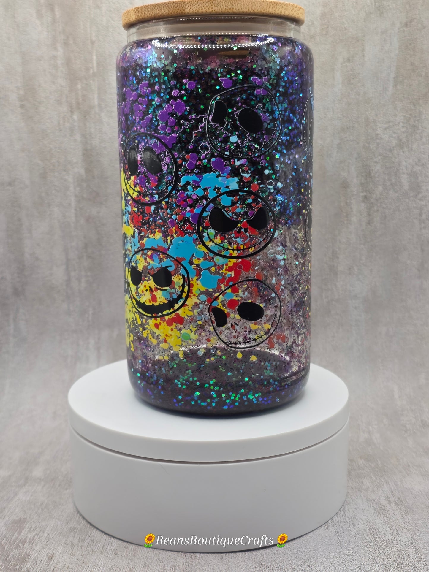 16oz Glitter Snow Globe Tumbler