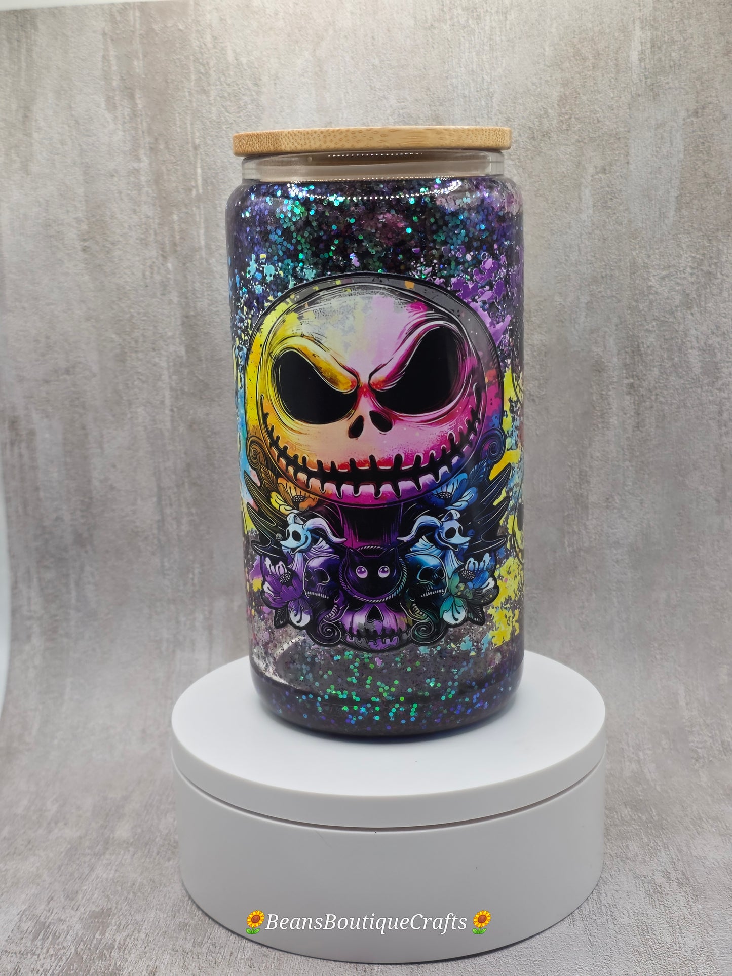 16oz Glitter Snow Globe Tumbler