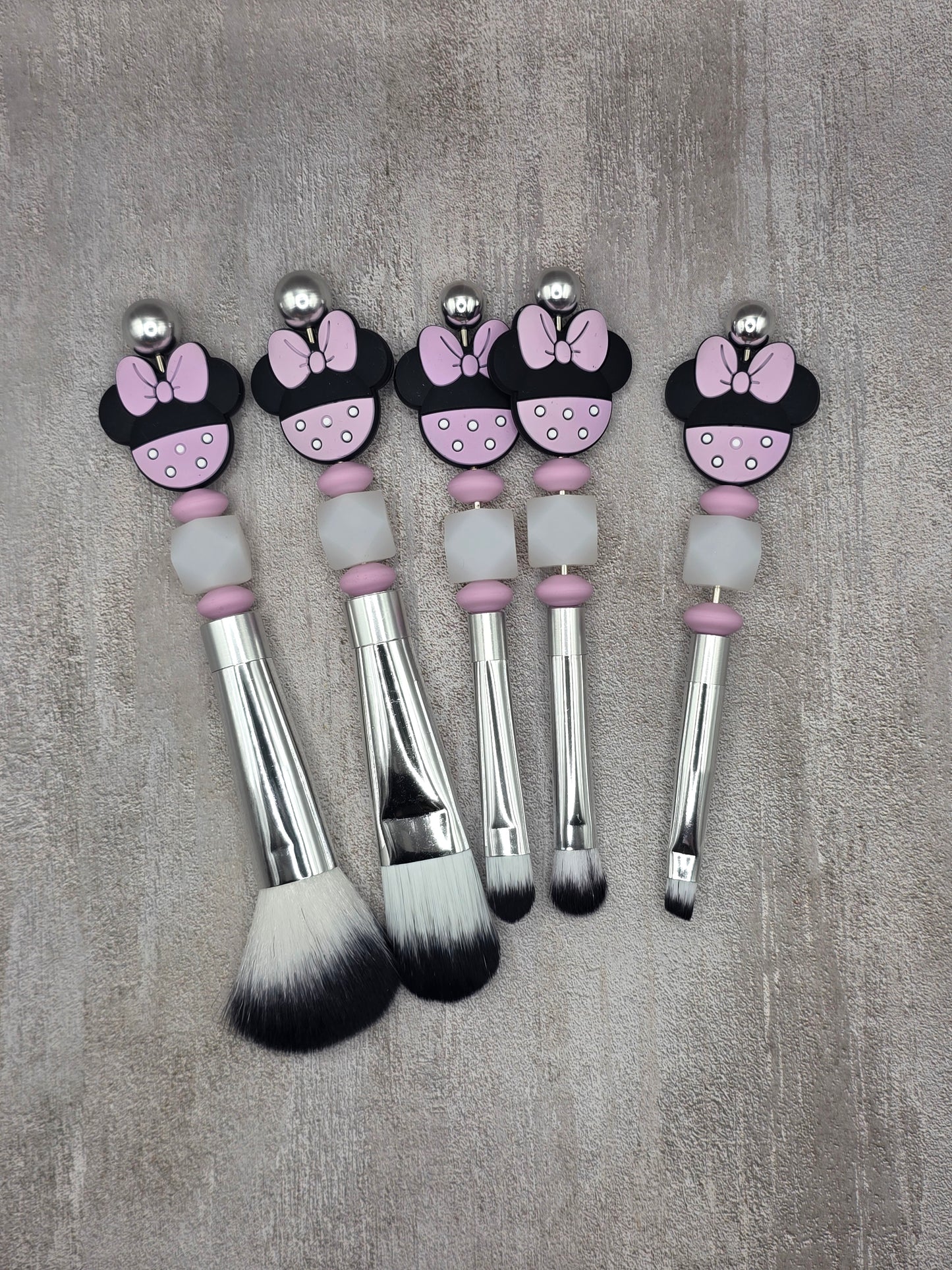 Beaded Makeup Brush Set