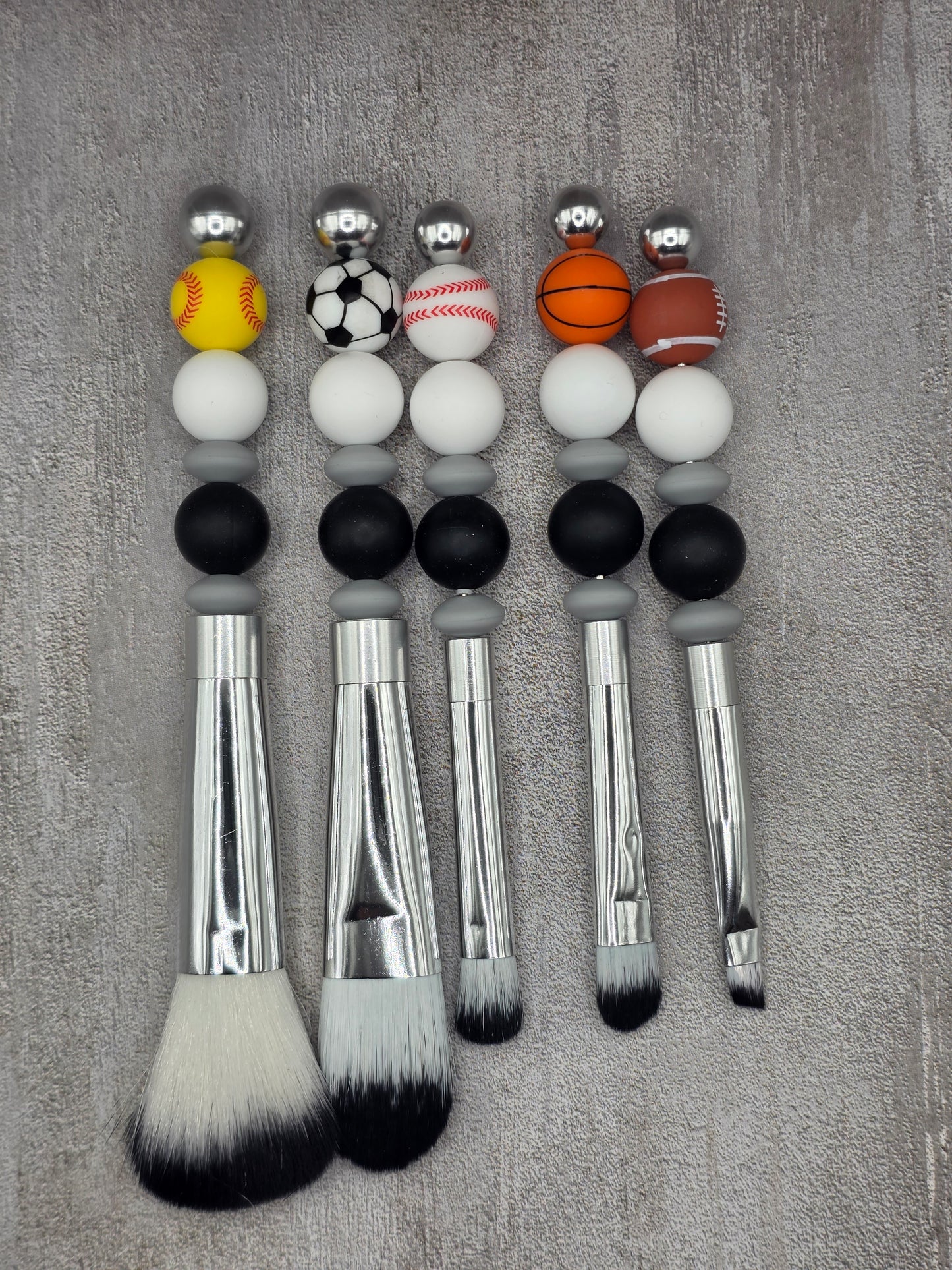 Beaded Makeup Brush Set