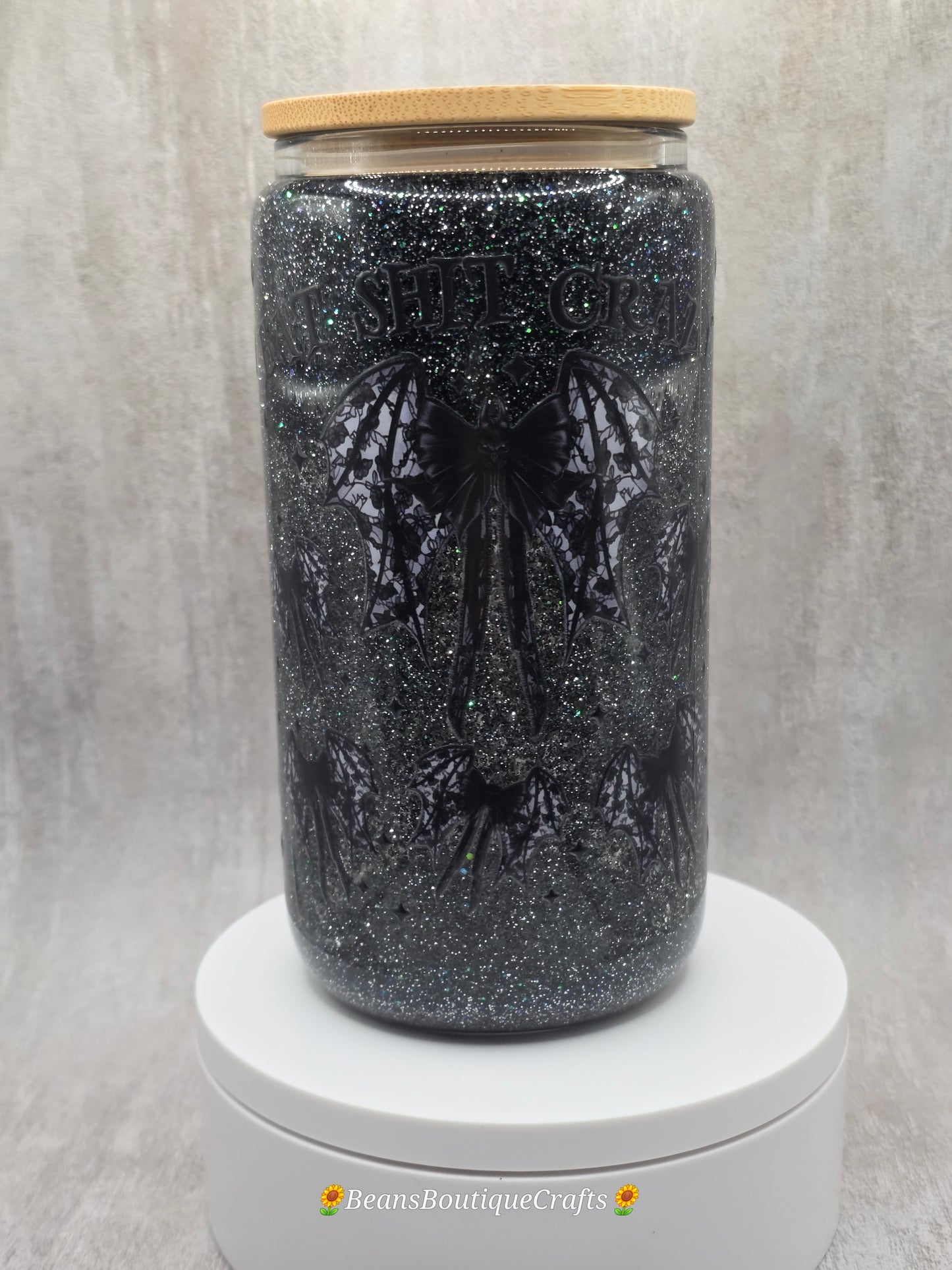 16oz Glitter Snow Globe Tumbler