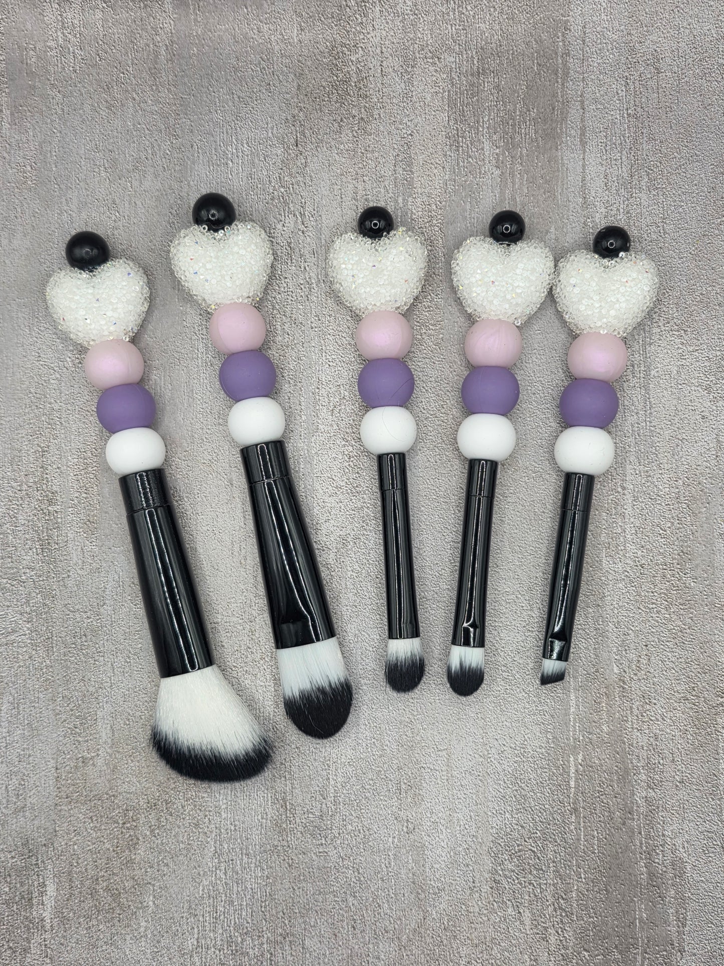 Beaded Makeup Brush Set