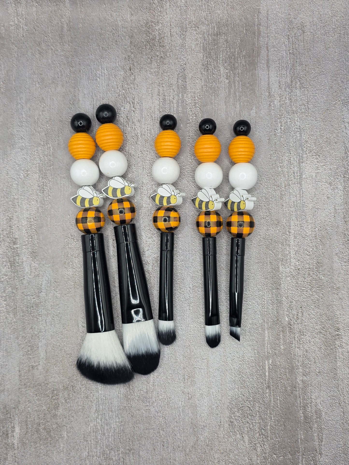 Beaded Makeup Brush Set