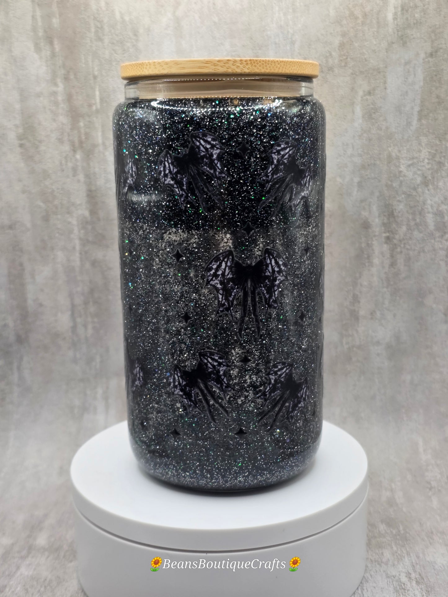 16oz Glitter Snow Globe Tumbler