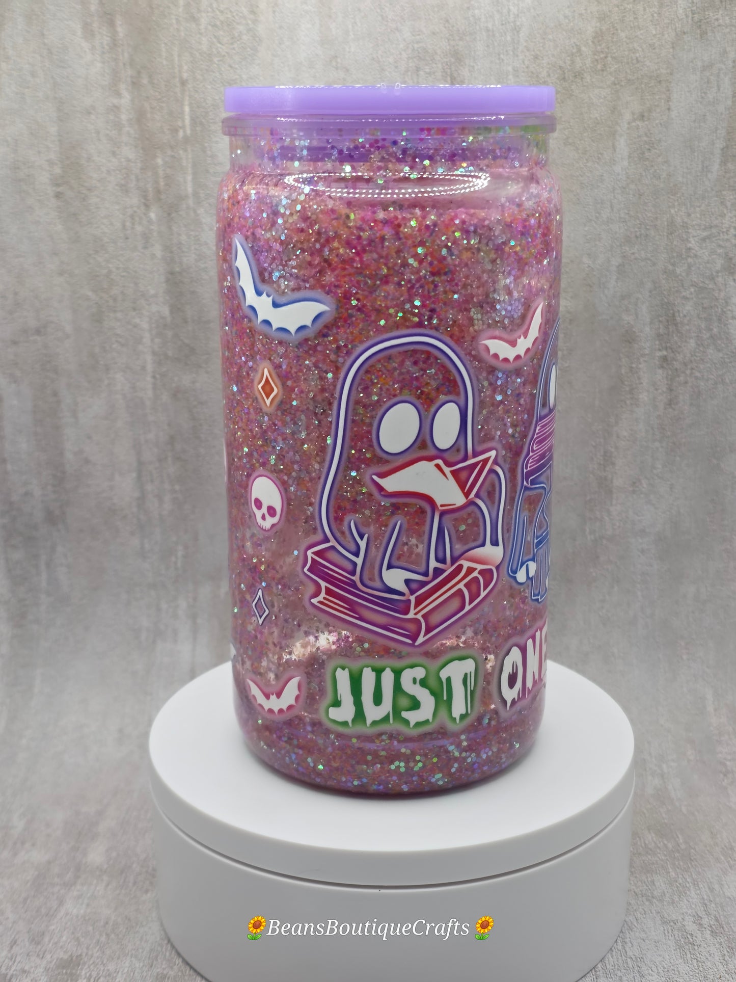 16oz Glitter Snow Globe Tumbler