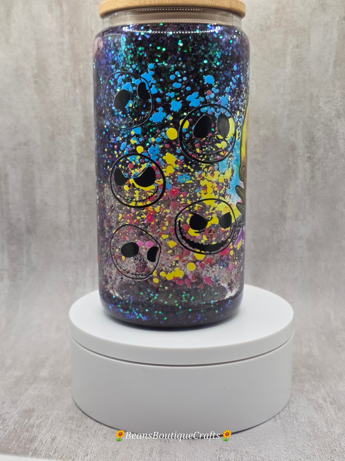 16oz Glitter Snow Globe Tumbler