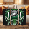 20oz Tumbler - Philadelphia Eagles - Football Glitter Design