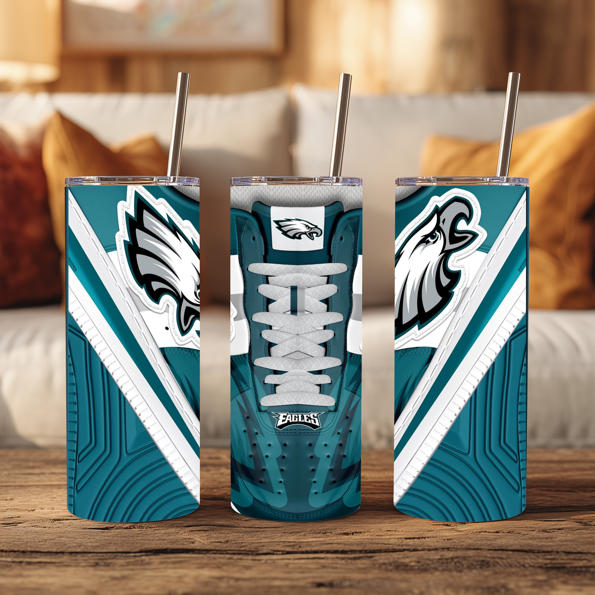 20oz Tumbler - Philadelphia Eagles - Eagles Shoe Design