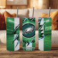 20oz Tumbler - Philadelphia Eagles - Torn Metal Design