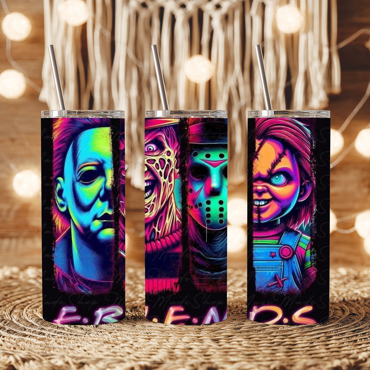 20oz Tumber - F.R.I.E.N.D.S Halloween Killers Design