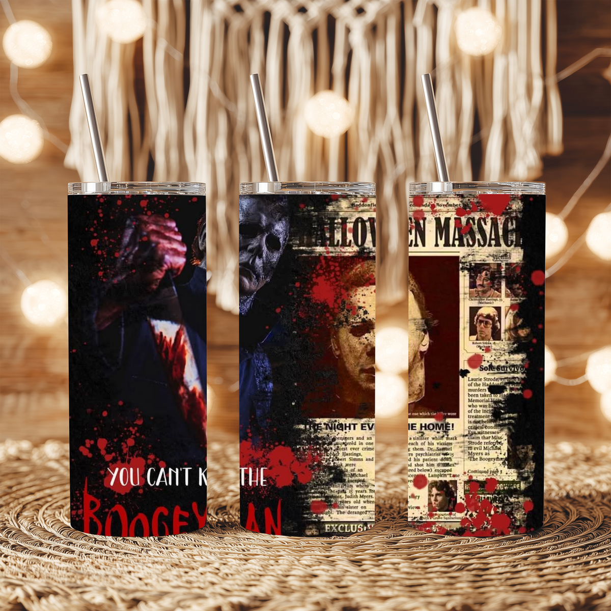 20oz Tumbler - Michael Myers Boogeyman Design