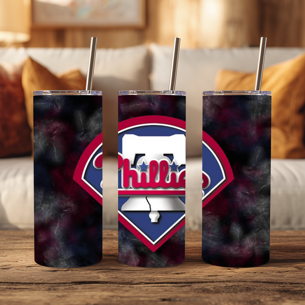20oz Tumbler - Philadelphia Philles - Phillies Storm Design
