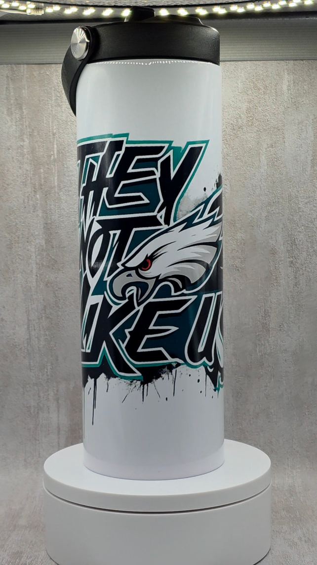 20oz Water Bottle - Philadelphia Eagles - They Not Like Us Design