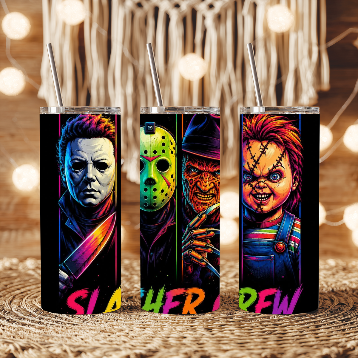 20oz Tumbler - Slasher Villains Design