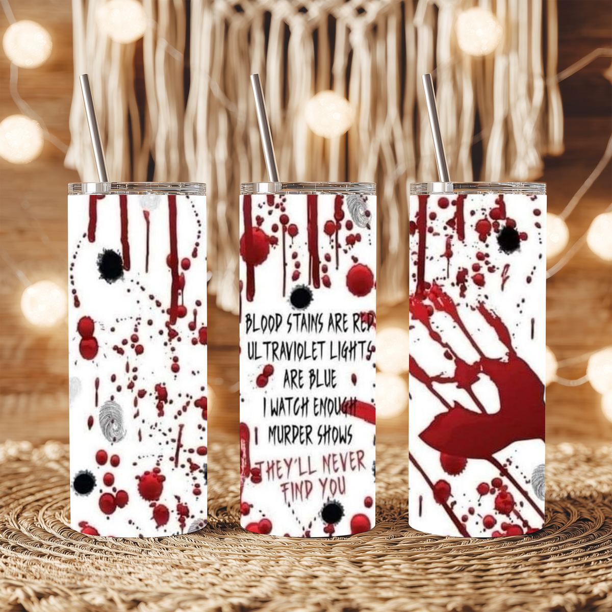20oz Tumbler - True Crime Binger Design