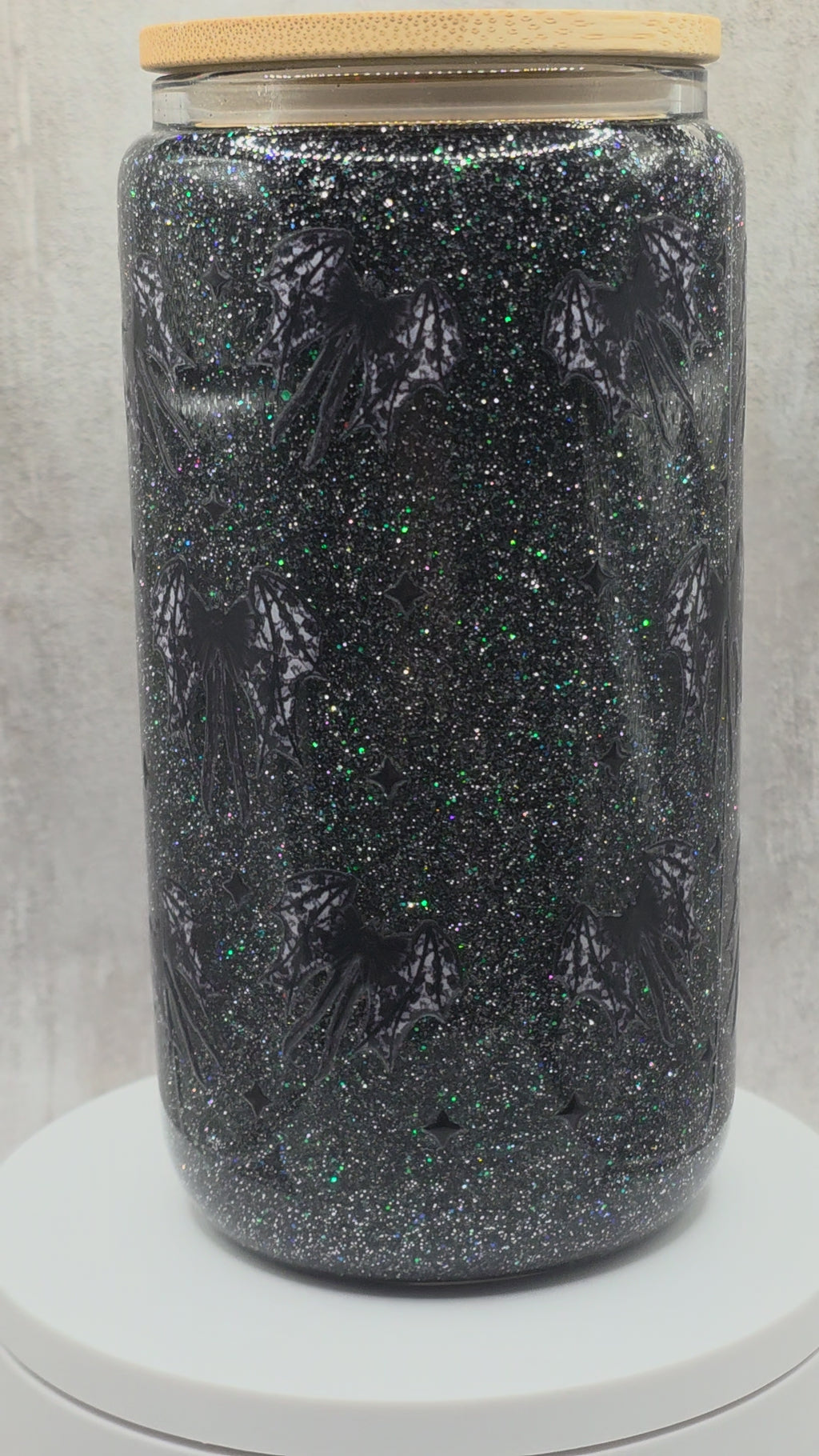 16oz Glitter Snow Globe Tumbler