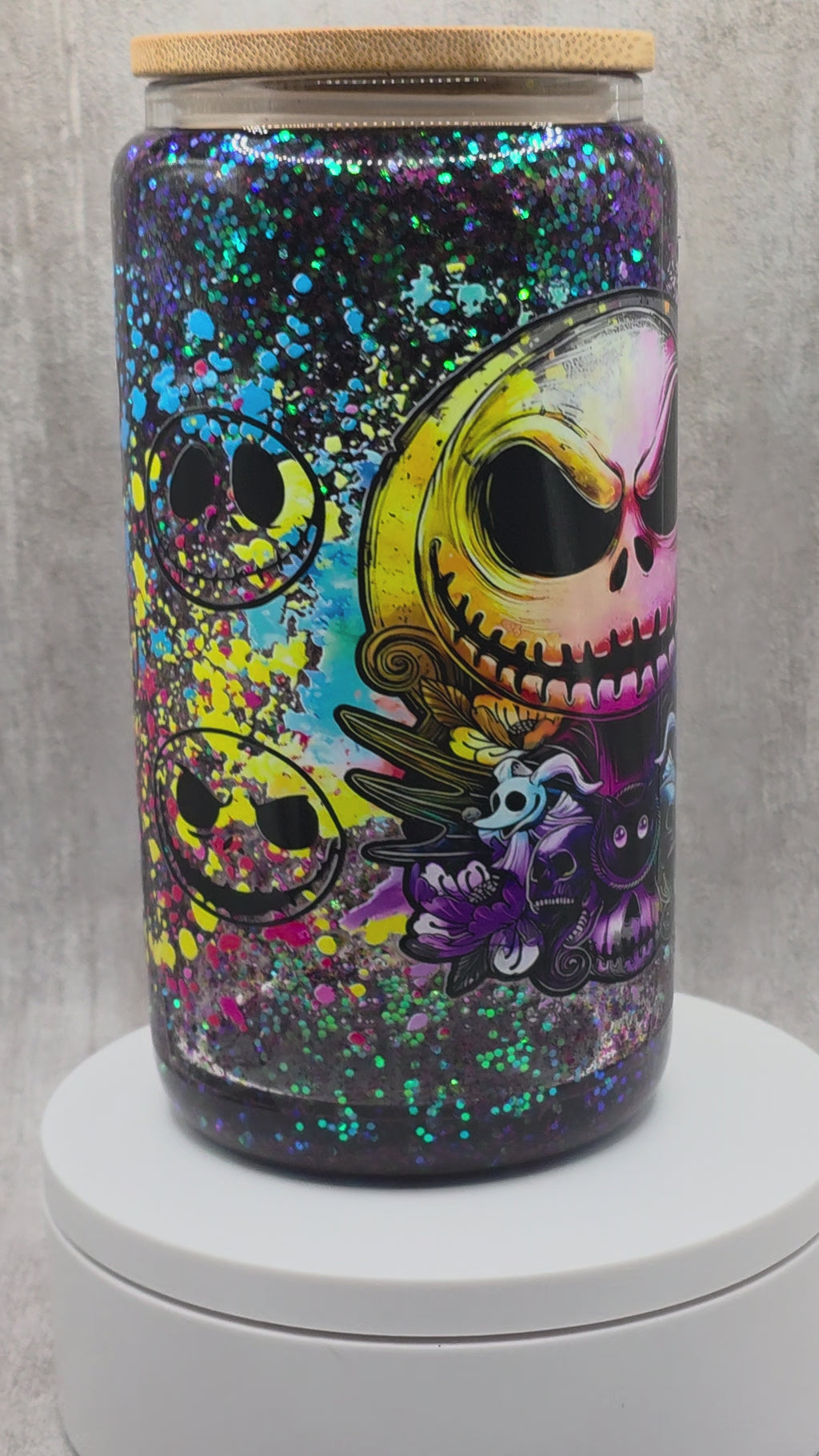 16oz Glitter Snow Globe Tumbler