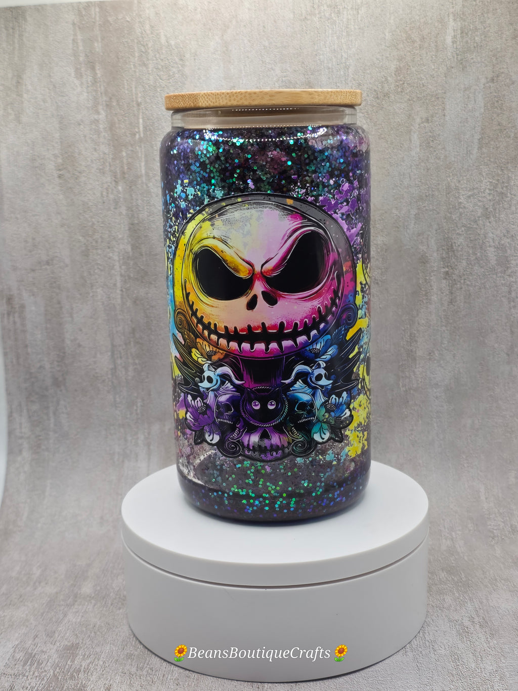 16oz Glitter Snow Globe Tumbler