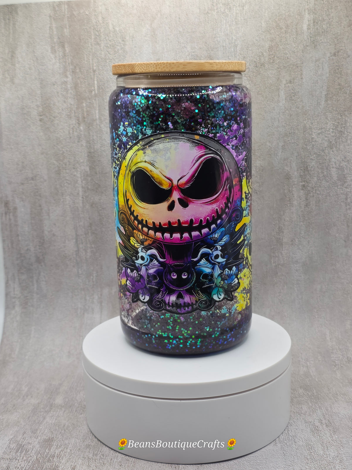 16oz Glitter Snow Globe Tumbler