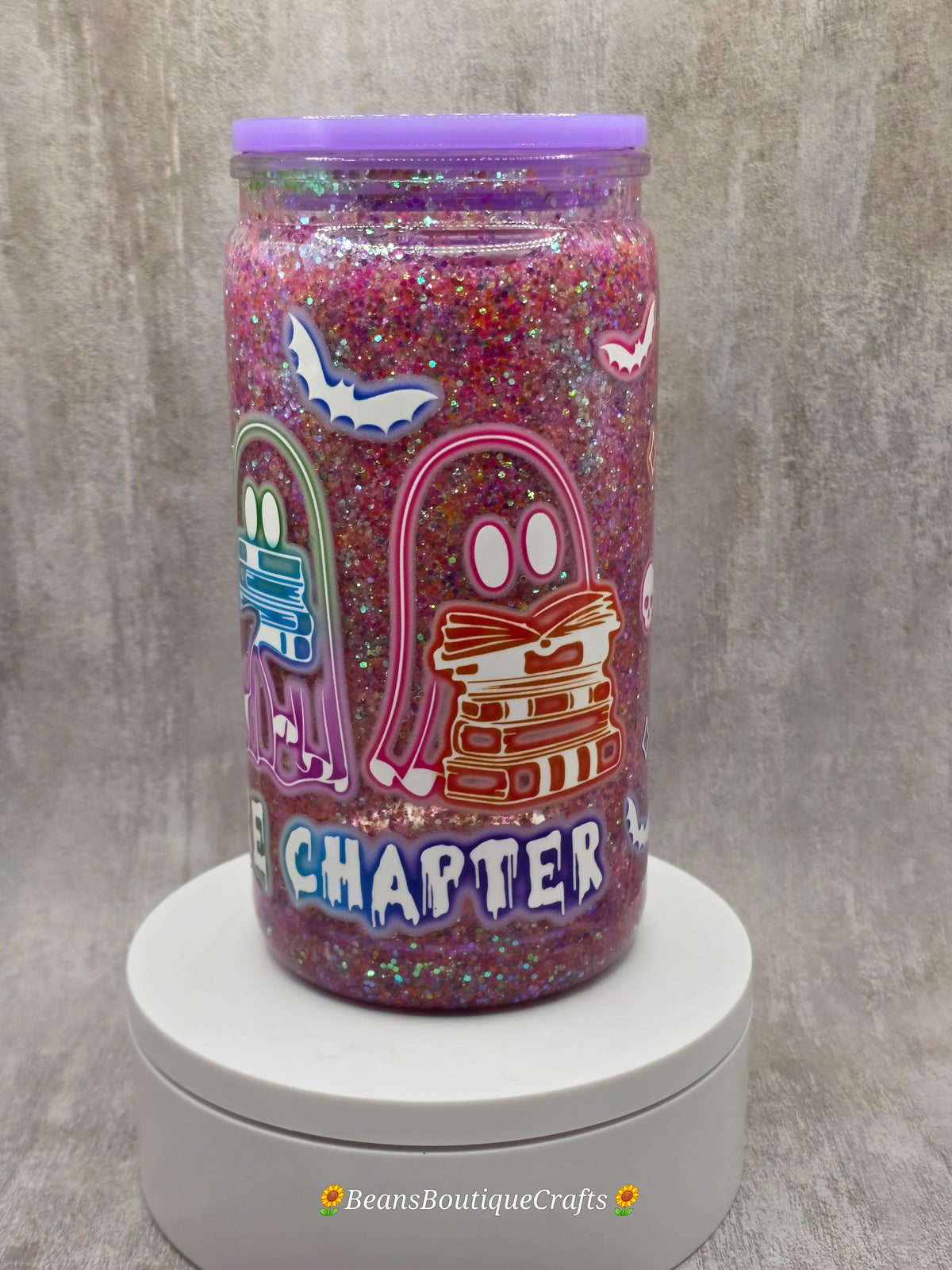 16oz Glitter Snow Globe Tumbler