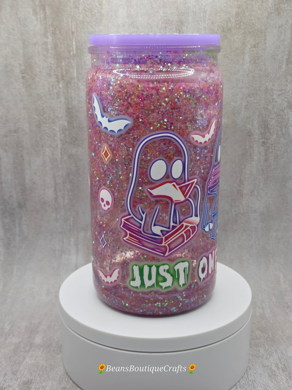 16oz Glitter Snow Globe Tumbler