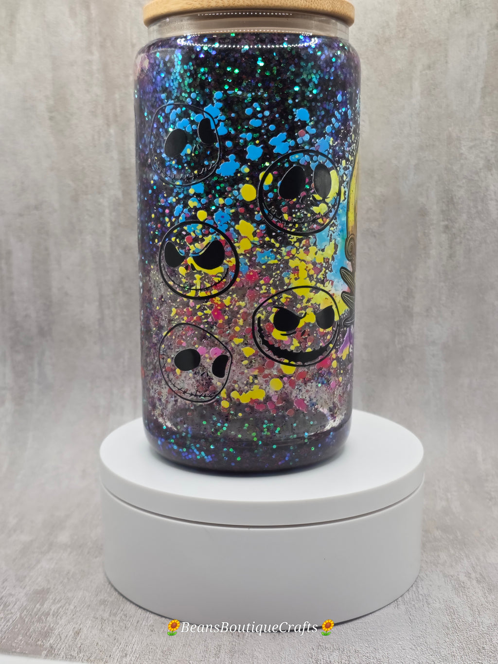 16oz Glitter Snow Globe Tumbler