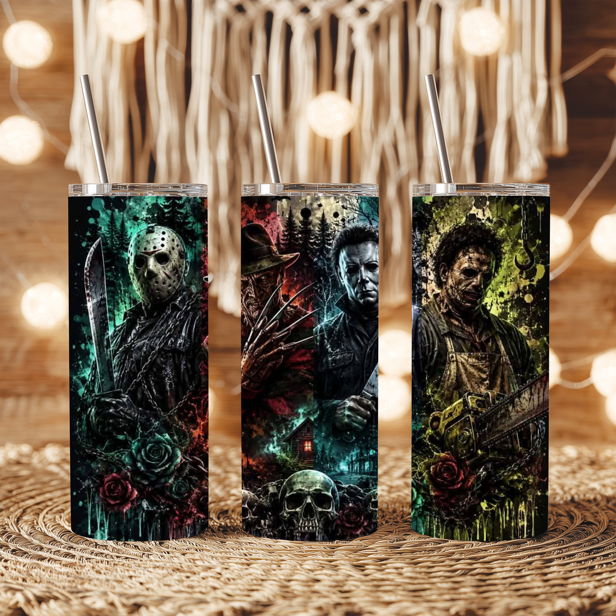 20oz Tumbler - Grunge Slashers Design