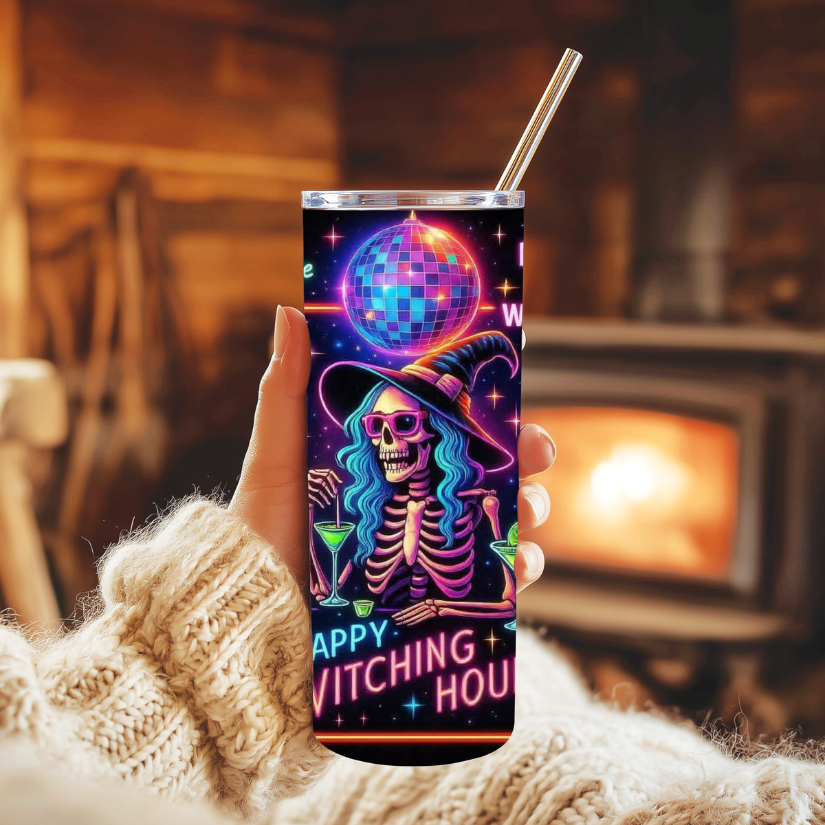 20oz Tumbler - Happy Witching Hour Design
